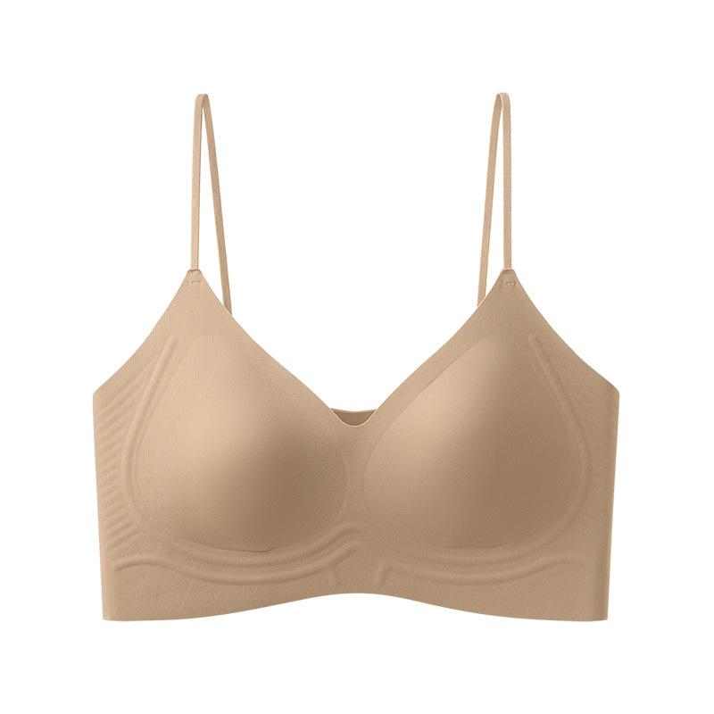 Liquid foundation seamless underwear women's sub-breasts anti-sagging small breasts gather underwear comfortable thin shoulder straps bra