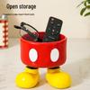 High Appearance Coffee Table with Remote, Key, and Mickey Figurine Desktop Storage