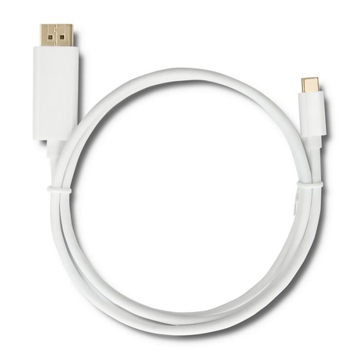 Qoltec DisplayPort Alternate mode | USB 3.1 typ C męski | Displayport męski | 5K | 1m