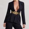 Waist Cincher Chain Dancers Costume Belt for Wrap Dress Elastic Chain Belt for Suit Skirt Jeans Body Jewelry