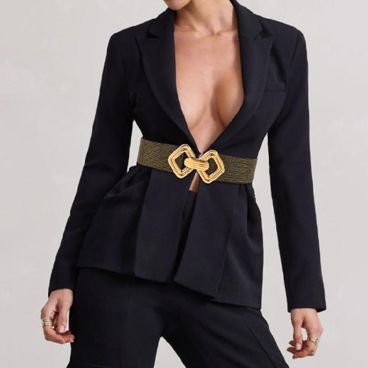 Waist Cincher Chain Dancers Costume Belt for Wrap Dress Elastic Chain Belt for Suit Skirt Jeans Body Jewelry