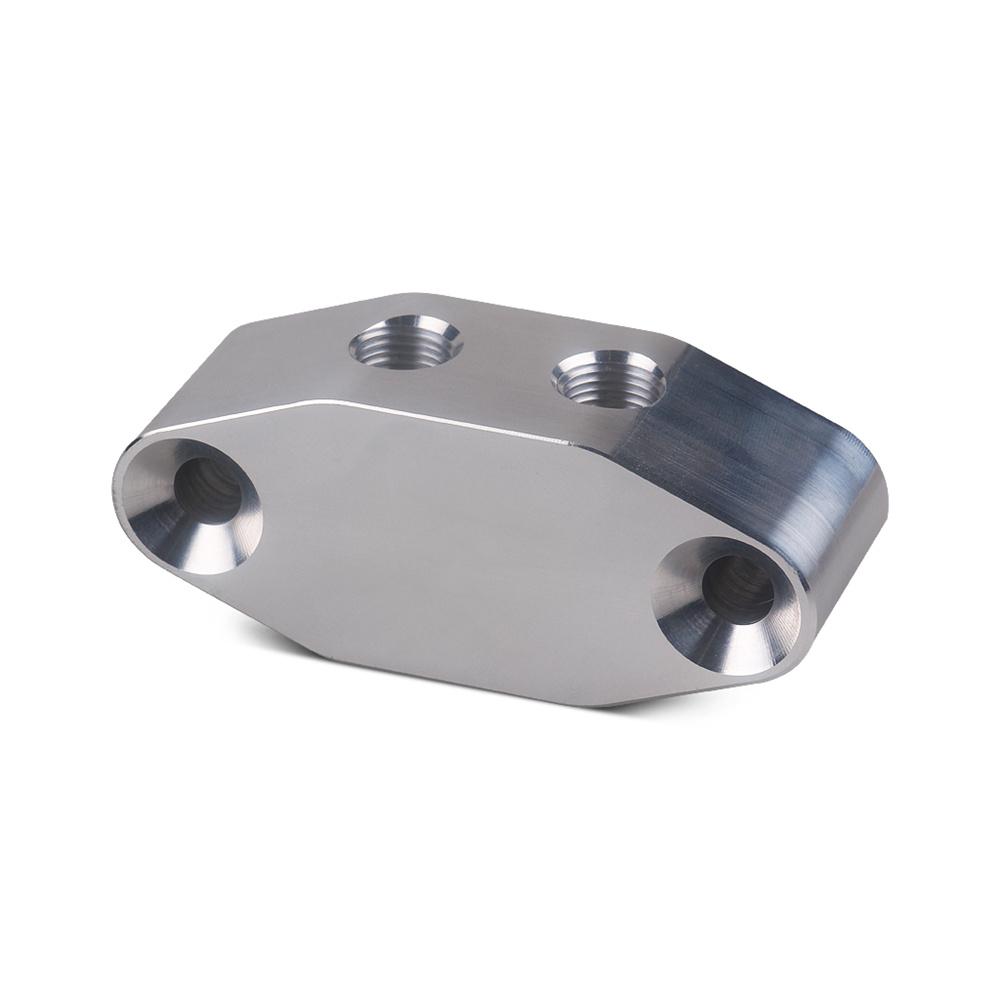 Oil Feed Line Adapter Plate M16 X 1.5 / 1/8"Npt For Ls