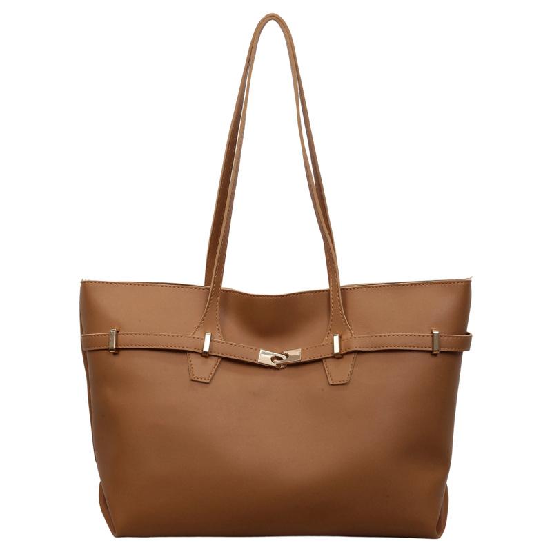 Women Fashion Large Capacity Single Shoulder Underarm Commuter Daily Tote Handbag
