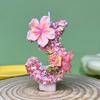 Flower Butterfly Number Candle, Birthday Topper Decoration for Party Celebration