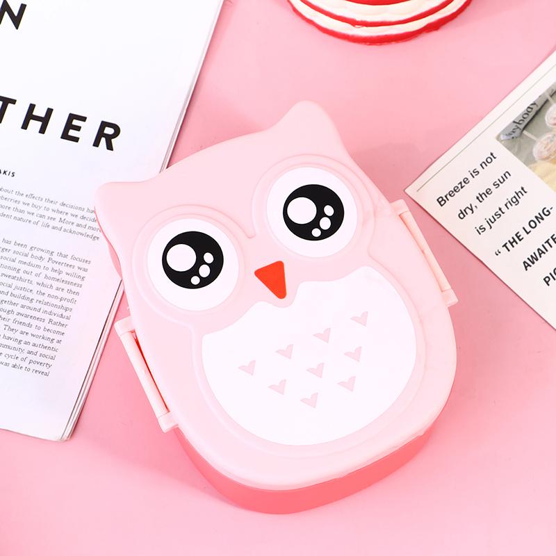 Cartoon Owl Portable Lunch Box Food Storage Container Salad Fruit Food Lunchbox