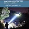 High Power Led Flashlights Camping Torch With 4 Lamp Beads And Cob Side Light Rechargeable Portable Hand Lantern 4 Lighting Mode