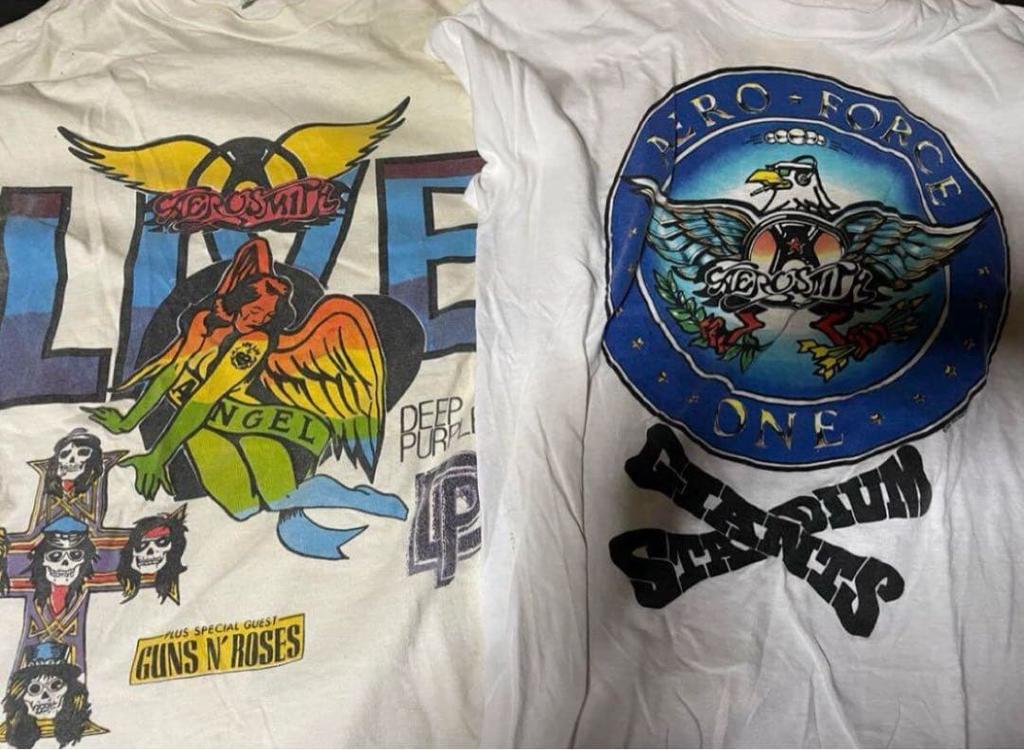 [USED] Vintage Guns N Roses 89 T-shirt featuring Kimutaku and Tsuyoshi Noguchi