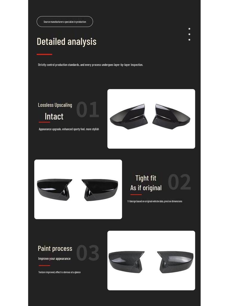 Compatible Rearview Mirror Housing for Subaru Outback, Crosstrek, and WRX Bullhorn Retrofit