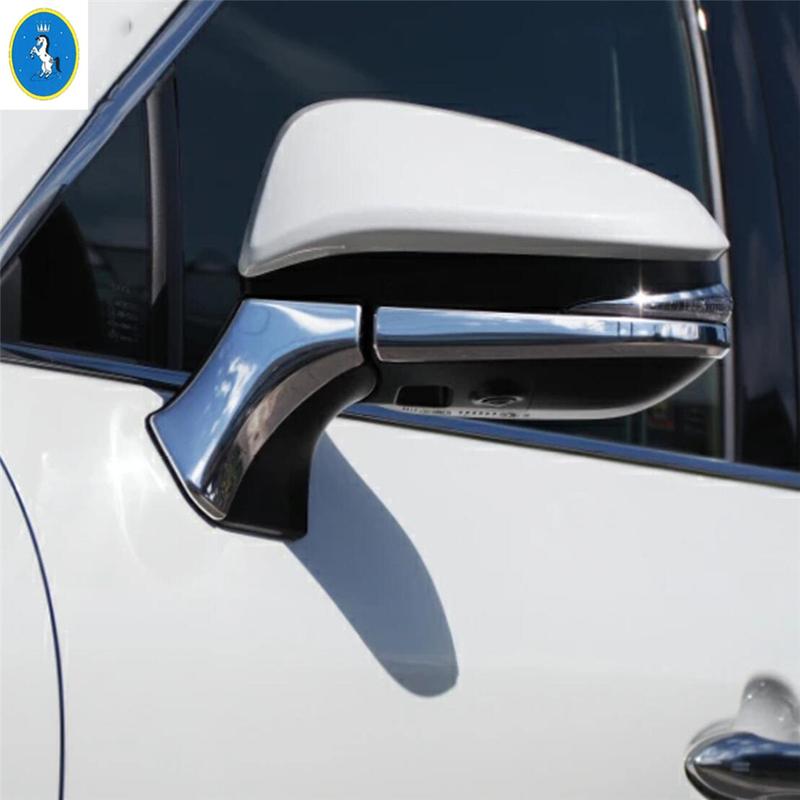 Carbon Fiber Door Rearview Mirror Protector Shell Housing Cap Rubbing Strip Cover Trim For Toyota Venza / Harrier  - 2024