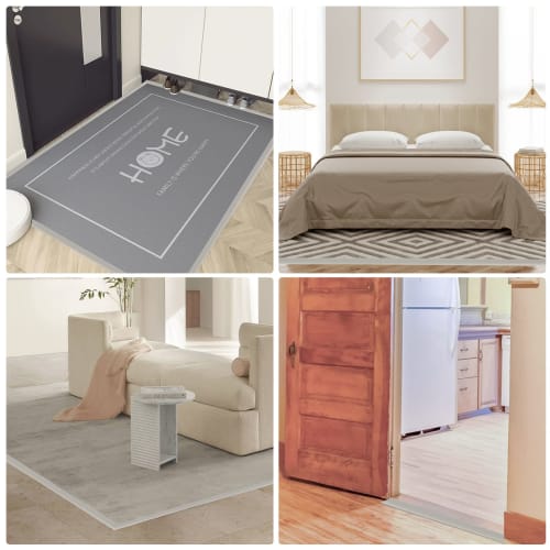 Self-adhesive PVC Threshold Strip, Floor Trim, Carpet Roll End, Tile Trim, Flooring Edge with a Transition Height of Less Than 3cm, Horizontal Transit