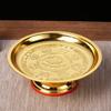 Fruit Bowl Offering Plate Alloy Decoration Dessert Dish Worship Blessing Tray Decor Centerpiece Holder Bowl for Buddha Rituals