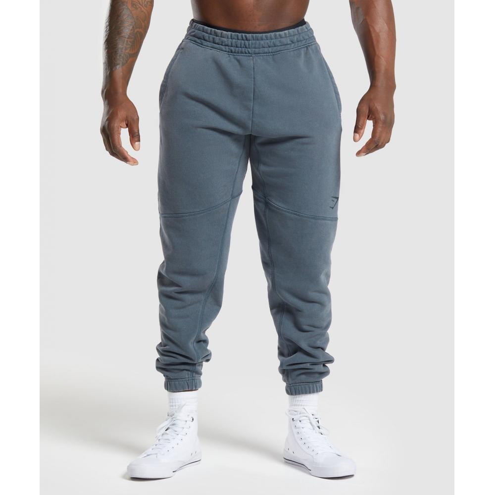 

Gymshark Power Washed Joggers Titanium Blue A4a7v Ucms S