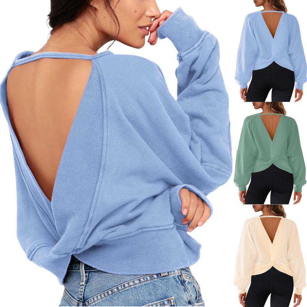 Tops For Women Long Sleeve Pullover Casual Shirts Top