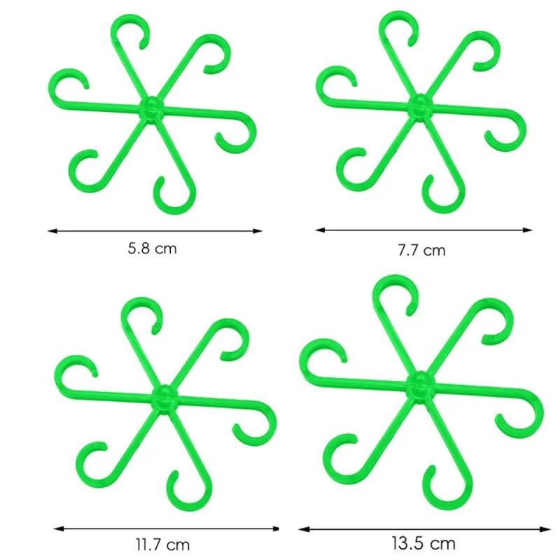 4pc Plant Fixing Clip Plant Climbing Support Frame Flower Stem Folding Frame Stem Finishing Period Gardening Tools and Equipment