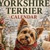 Dekorativer Wandkalender Yorkshire Terrier Kalender, 2027 Monatlicher Hängeplaner mit Metall-Zeitmanagement-Tool Doppelte Spiralbindung für Home Office