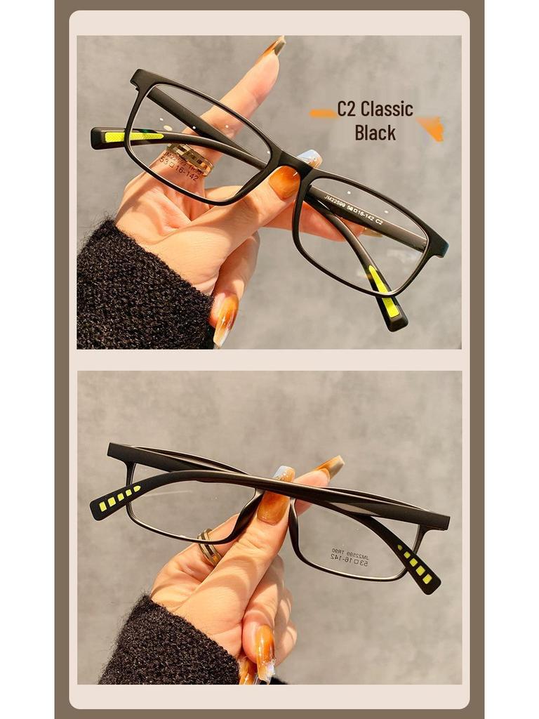 High Prescription Myopia Glasses: Ultra-Light, Anti-Slip Square Frames for Women with Small Faces