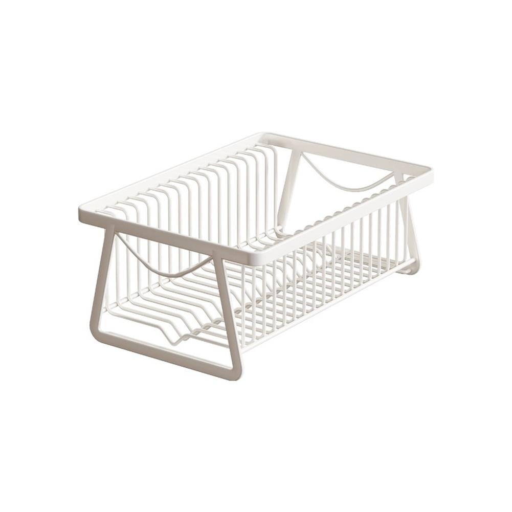Plate Organizer Dish Rack For Kitchen Sink Rust-resistant Iron Reinforced Structure Quick Water Drainage For Plates