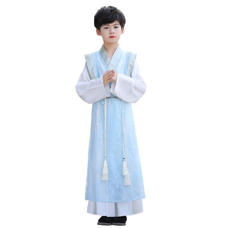 Autumn Youth Ancient Scholar Hanfu Costume for Boys