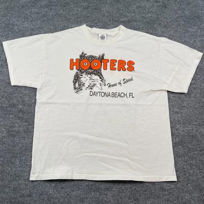 Vintage 90s Hooters Daytona Beach Shirt Large 22x26 Florida