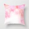 Peach Leather Velvet Fresh Pink Flower Pillowcase Home Sofa Pillow Cushion Cover Core-free