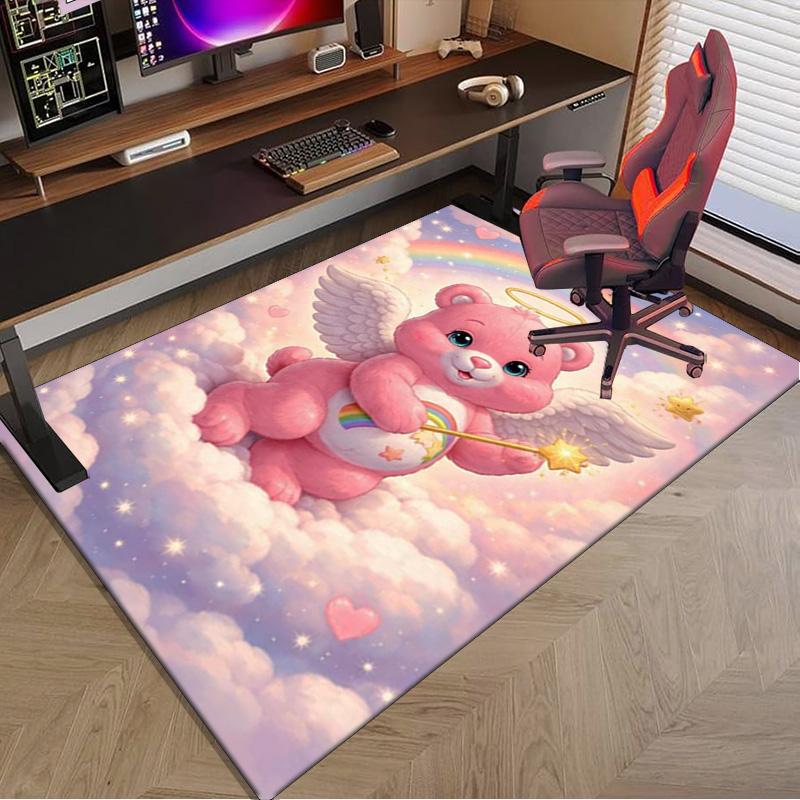 Love Bears Cozy Night Carpet, Chair Rug,Rug for Office Bedroom living rooms, Doormat decor Fan Gift Christmas Gift