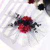 Elegant Halloween Hairpin Fashion Mesh Headpiece Creative Rose Hairpin  Dress Up Event