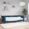 Vidaxl Sofa Z Materacem Do Spania, Niebieska, 80X200 Cm, Aksamit