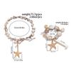Ingemark Boho Summer Vacation Starfish Conch Pendant Choker Necklace Bracelets for Women Imitation Pearl Chain Y2K Jewelry Set