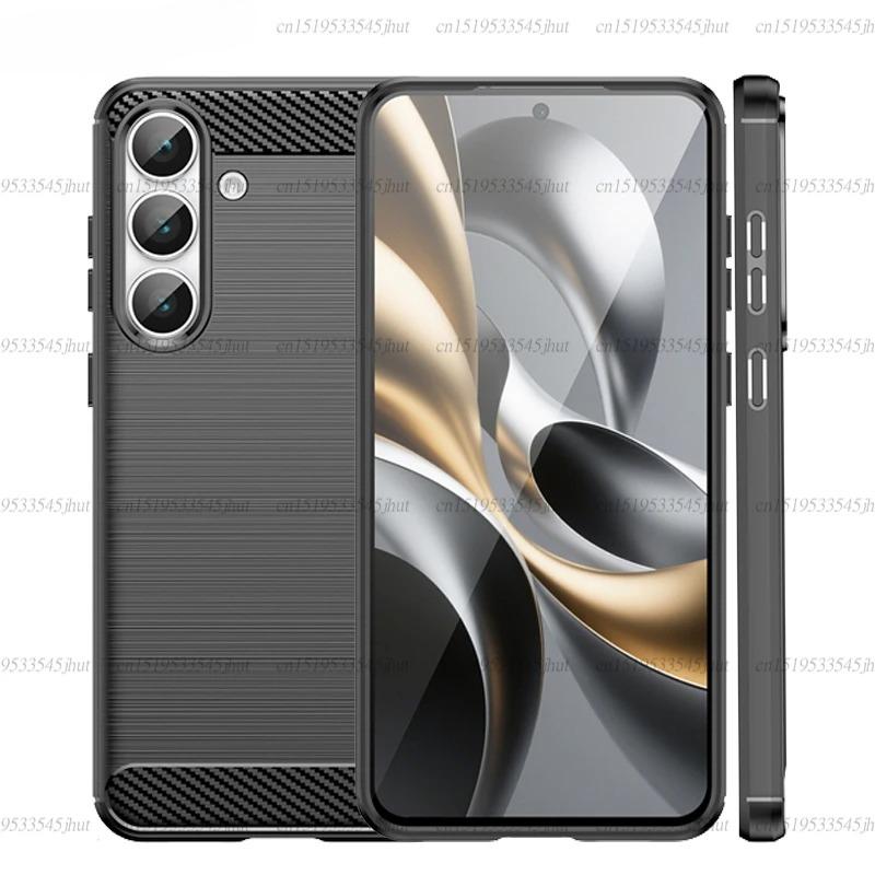 For Samsung Galaxy S25 FE Case Anti-knock Soft Silicone Carbon Fiber Back Cover For Samsung S25 FE Case For Samsung S25 FE Case