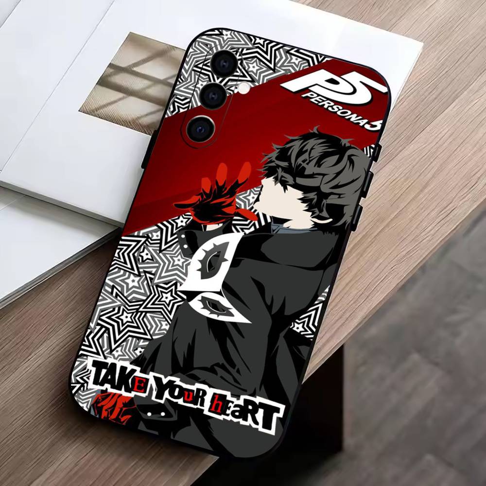 

games-Wallpaper Persona 5 Phone Case For Samsung Galaxy A73,A72,A71,A70,A53,A52,A51,Soft Silicone Black Cover Samsung a22 5g