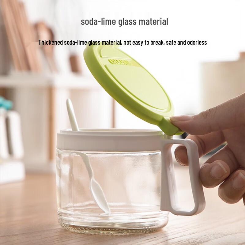 CHAHUA Glass Seasoning Jar & Oil Pot Set with Rack