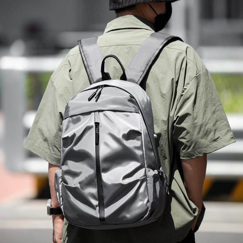 Schoolbag1011 Simple Casual Atmospheric Large Capacity Backpack Men's Business Computer Bag Tide Outdoor Travel Backpack