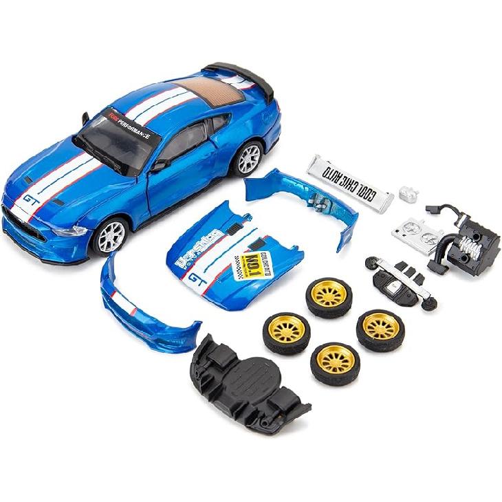 1/42 Ford Mustang Car Model, Take Apart Assembled Car, DIY Car Model kit Educational Building Toys, Children s Gifts, Can Open Door Birthday Gift for