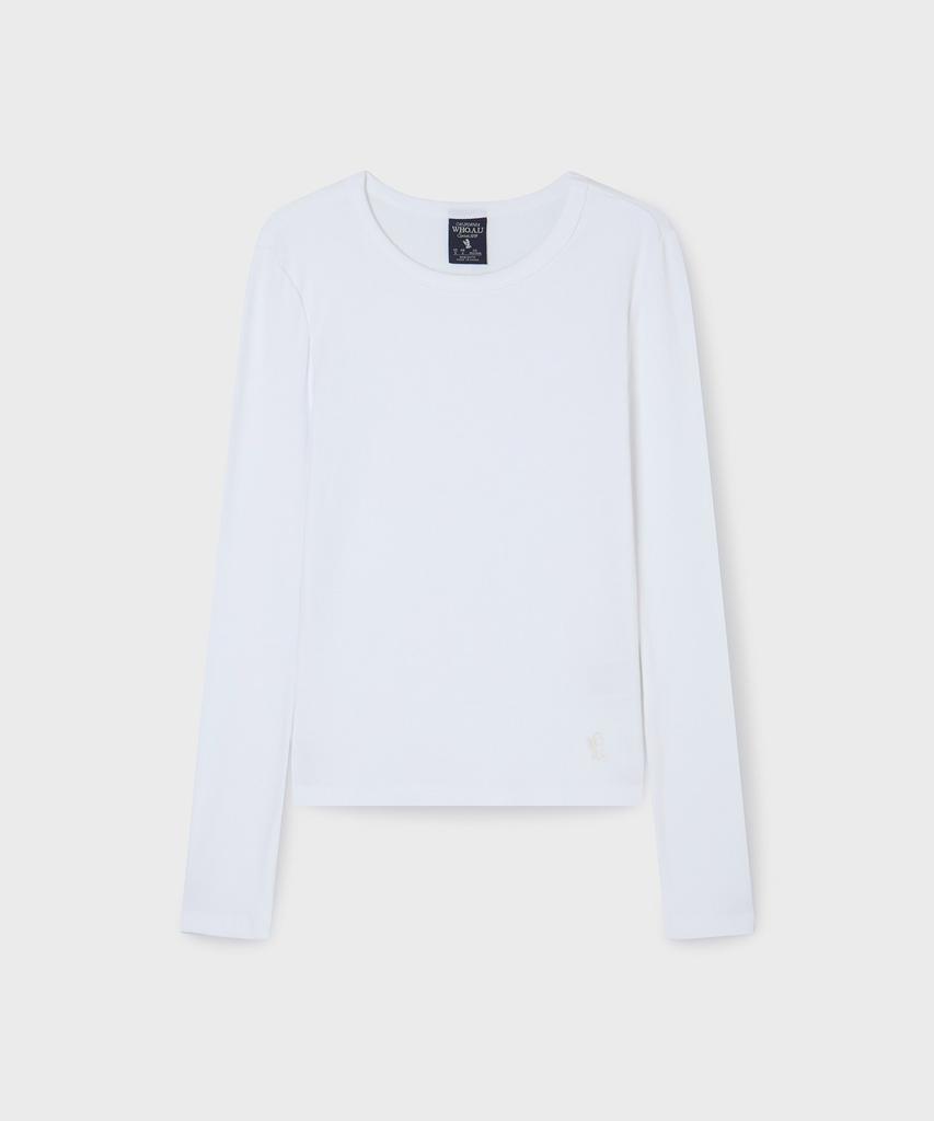 WHO.A.U Ribbed Long Sleeve T-Shirt / Whlag2321F