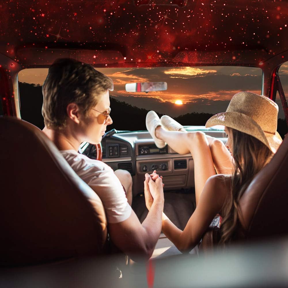 Automatisches rotierendes USB-Sternenhimmel-Licht mit 3 Sternenhimmeln und starker fester Befestigung ohne Installation USB Dekorative Auto-Innenraumbeleuchtung Dritte Generation