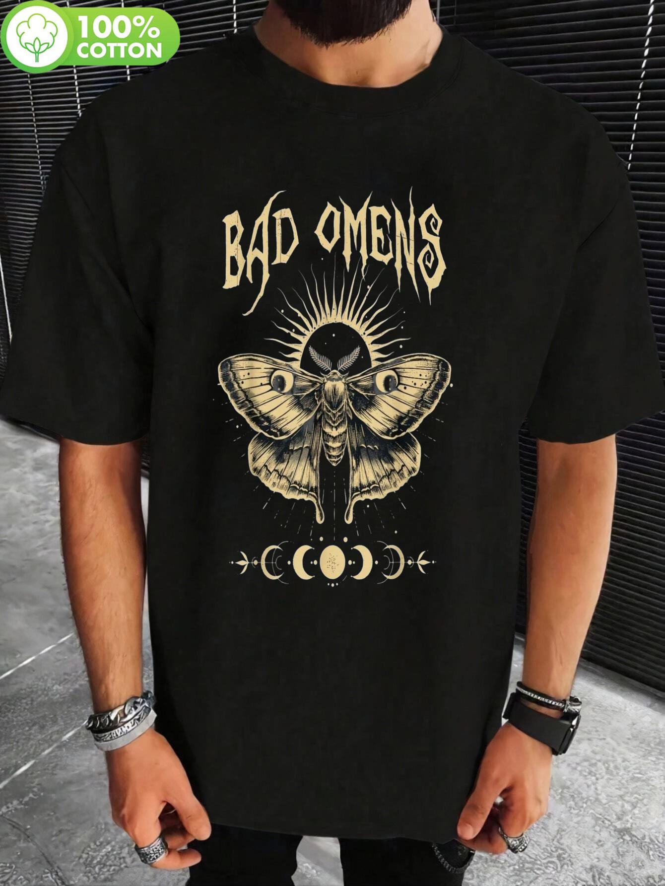 Vintage Bad Music 70s 80s Moths Classic Omens Gifts Ideas T-shirt XL