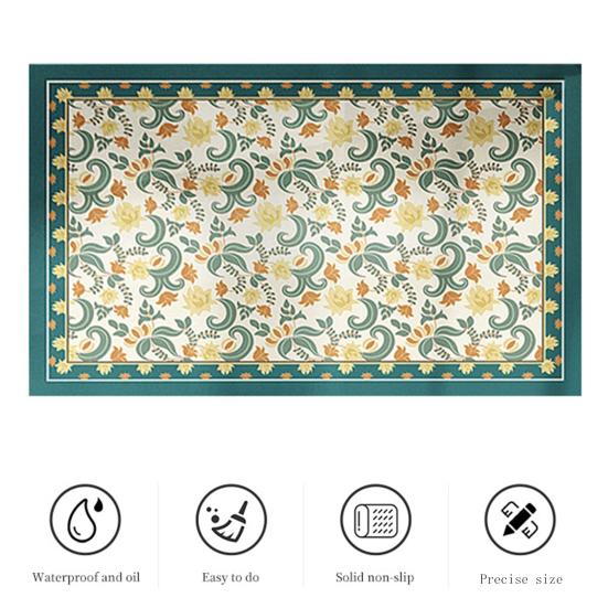 Draining Mat Double-sided Non-slip Fast Water Absorption Anti-scalding Imitation Tile Printing Coffee Machine Draining Pad Kitchen Supply