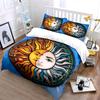 Sun and Moon Themed Decor Set  kid's and adults' bedroom decor, Exquisite three-piece bedding set gift