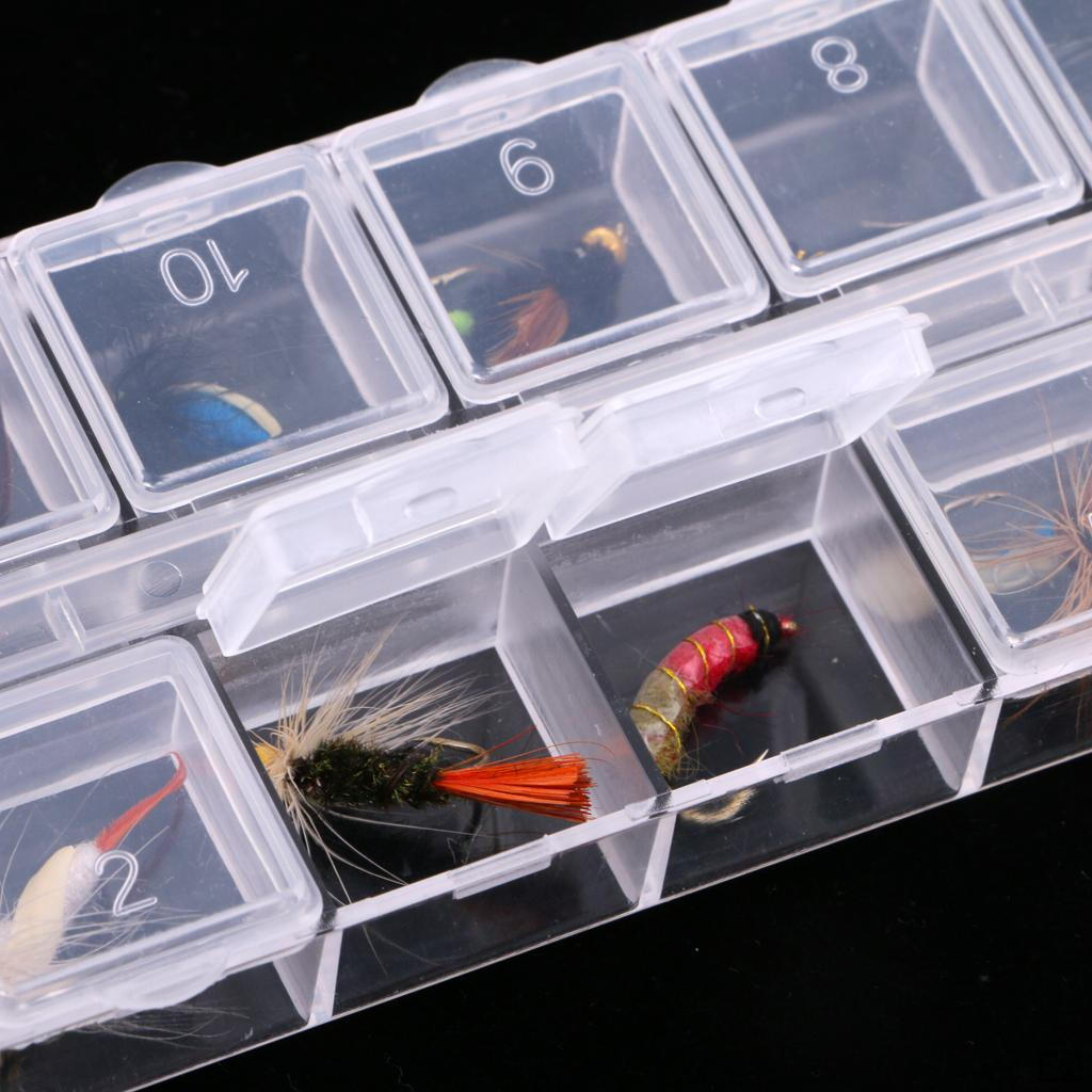 12 Purpose Dry Fly Fishing Hook Streamer Kit for Bass