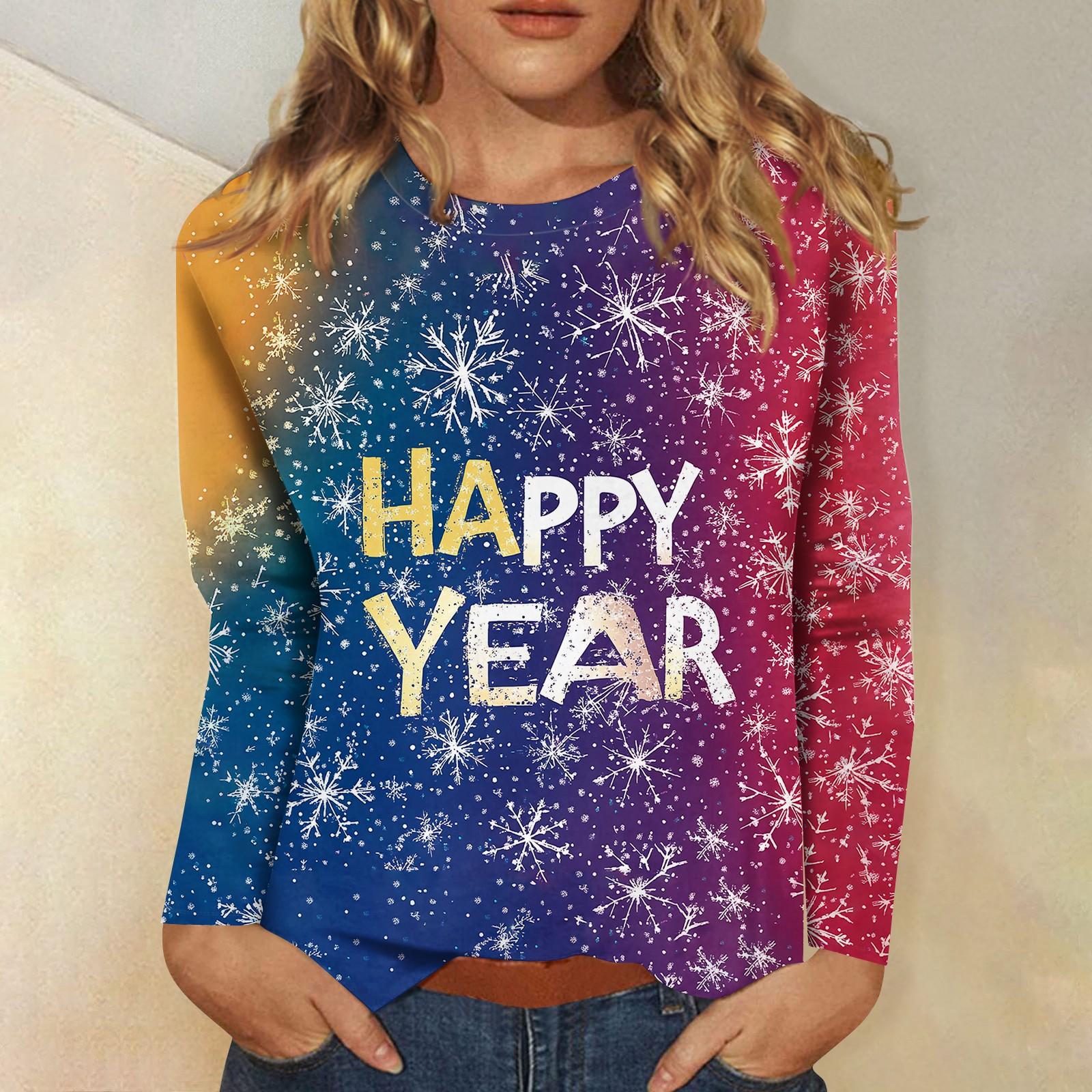 

Женская зимняя футболка с круглым вырезом и длинным рукавом, топ с принтом M розовый