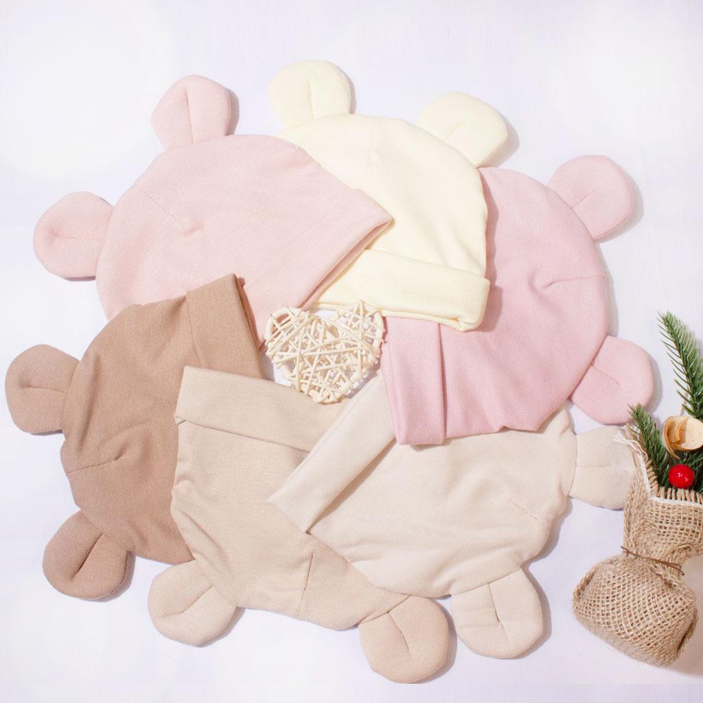 Newborn Baby Bear Ears Pullover Hat - Soft & Comfortable
