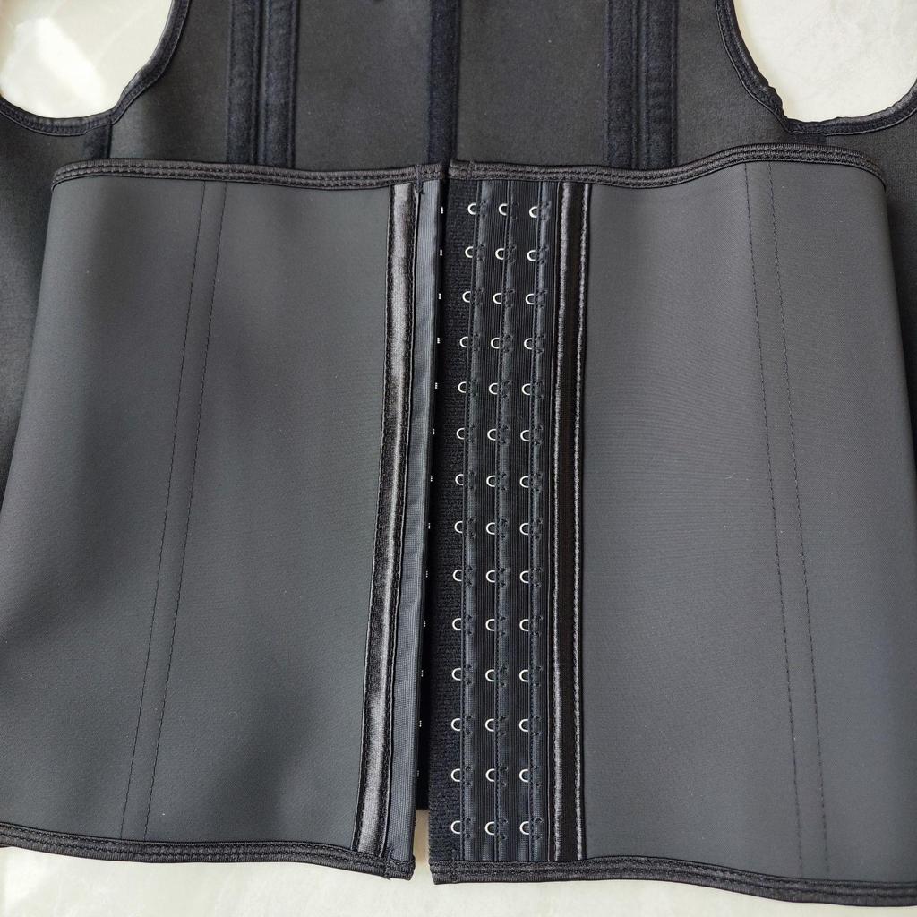 High Elastic Mesh Waistband Posture Corrector with 15 Bones and Zipper Hook Eye Closure – Tummy Control and Body Shaping Waist Cincher Vest