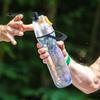 500ML Sports Water Bottle Insulated Bike Water Bottle with Spray Mist Portable Leak-Proof Cold Water Bottle for Gym Cycling Climbing