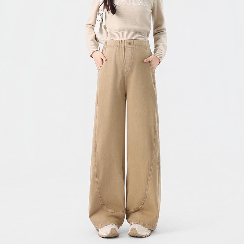 Spring 2026 Wide-Leg Maternity Jeans: Adjustable, Loose-Fit for Pre- and Postpartum 2XL