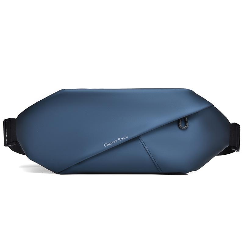 

Мужская легкая нагрудная сумка, спортивная и повседневная водонепроницаемая наплечная сумка синий