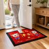 Blessing Words Goat Year Floor Mat Weaving Texture Sheep Door Mat  Lunar New Year