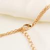 Women Fashion Metal Bar Charm Dangle Gold Plated Chain Pendant Necklace