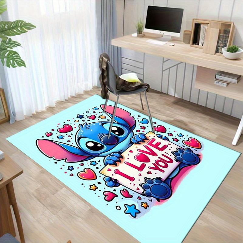 1pc. Cute Stitch Holding "I Love You" Sign - Perfect for Home Decor, Office Carpet, Chair Cover, Outdoor Rug, Gift Ideaz0410131