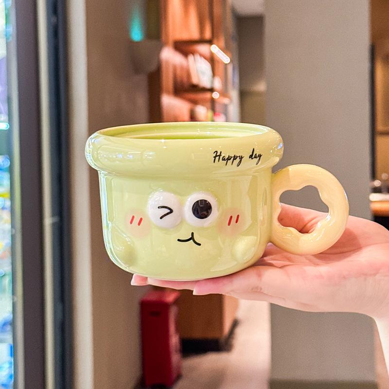 

Подарок на выпускной Милая чашка с ручной росписью цветов для одноклассников и учителей Керамическая чашка Чашка для кофе и воды Кружка Сувенир 401-500ml