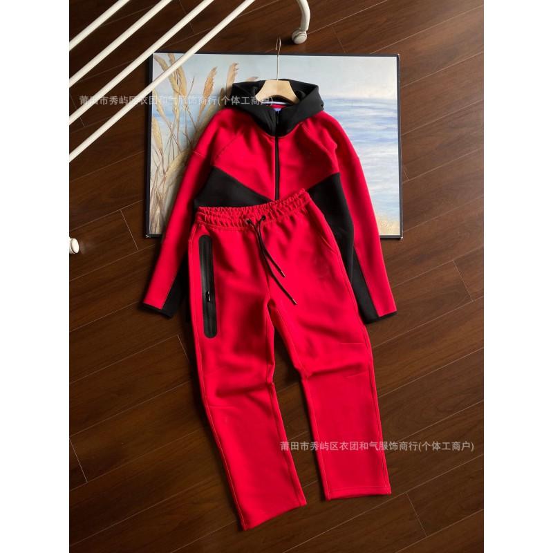 2026 Womens Tracksuit Set Hooded Jacket Sweatpants Casual Sportswear